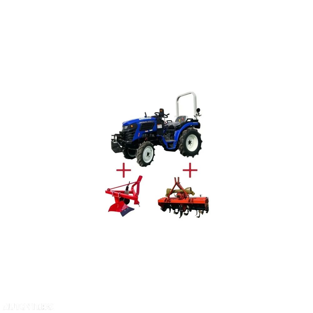 Bizon TA254, 25 CP, 4x4 dotat cu FREZA NOUA SI PLUG - 2