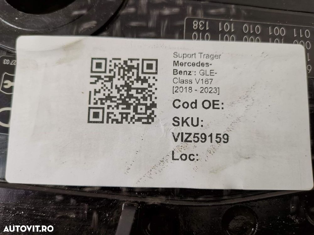 Suport Trager Mercedes-Benz GLE-Class V167 2018 2019 2020 2021 2022 20 - 8