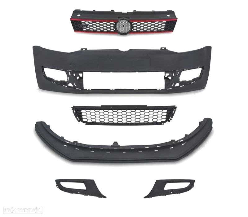 PÁRA-CHOQUES FRONTAL VOLKSWAGEN VW POLO 6R 09-14 LOOK GTI - 2