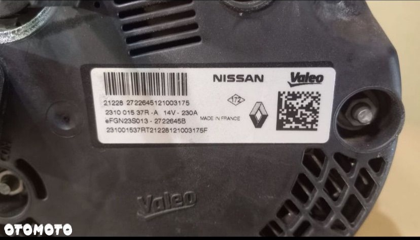 231001537R alternator 2.0 dci Renault koleos II 2 lift - 5