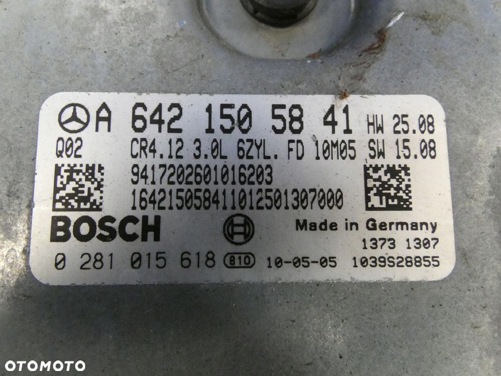 MERCEDES ML W164 3.0 CDI KOMPUTER SILNIKA - 2