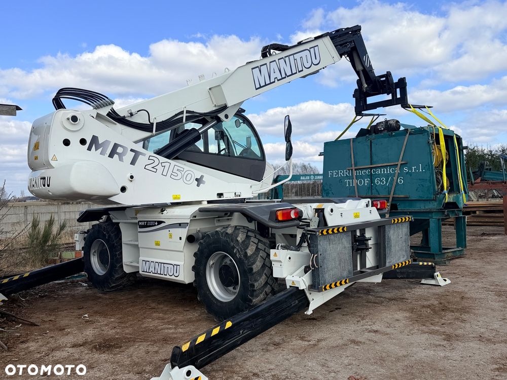 Manitou Ładowarka teleskopowa Manitou Mrt 2150 + Privilage Roto obrotowa 360 Pilot sterowanie radiowe Kosz Widły 2016/17 1840 2550 2540 silnik Mercedes 2150+ Merlo - 30