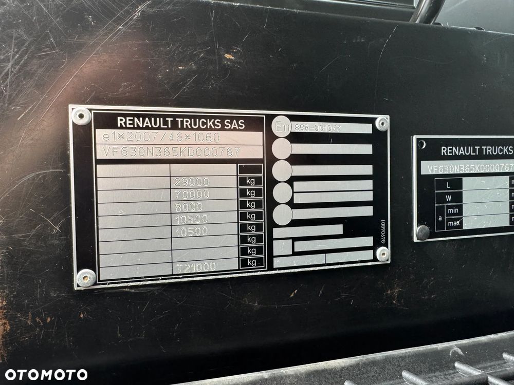 Renault C 480, 6X4, MEILLER - BORDMATIC, - 32