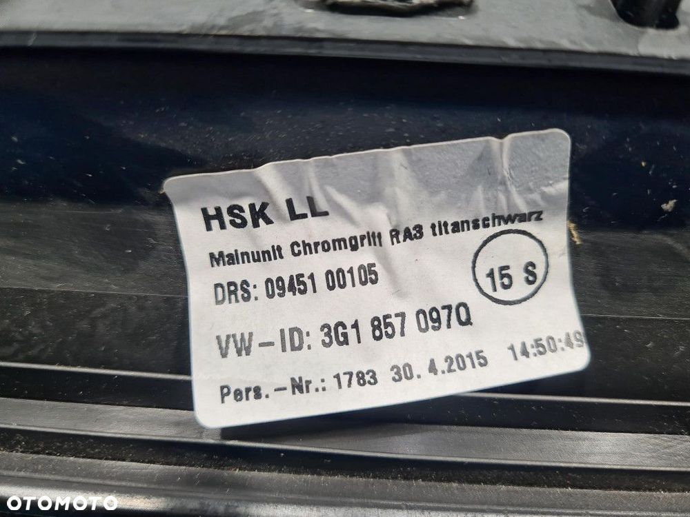 VOLKSWAGEN PASSAT B8 SCHOWEK PASAŻERA 3G1857097Q - 8
