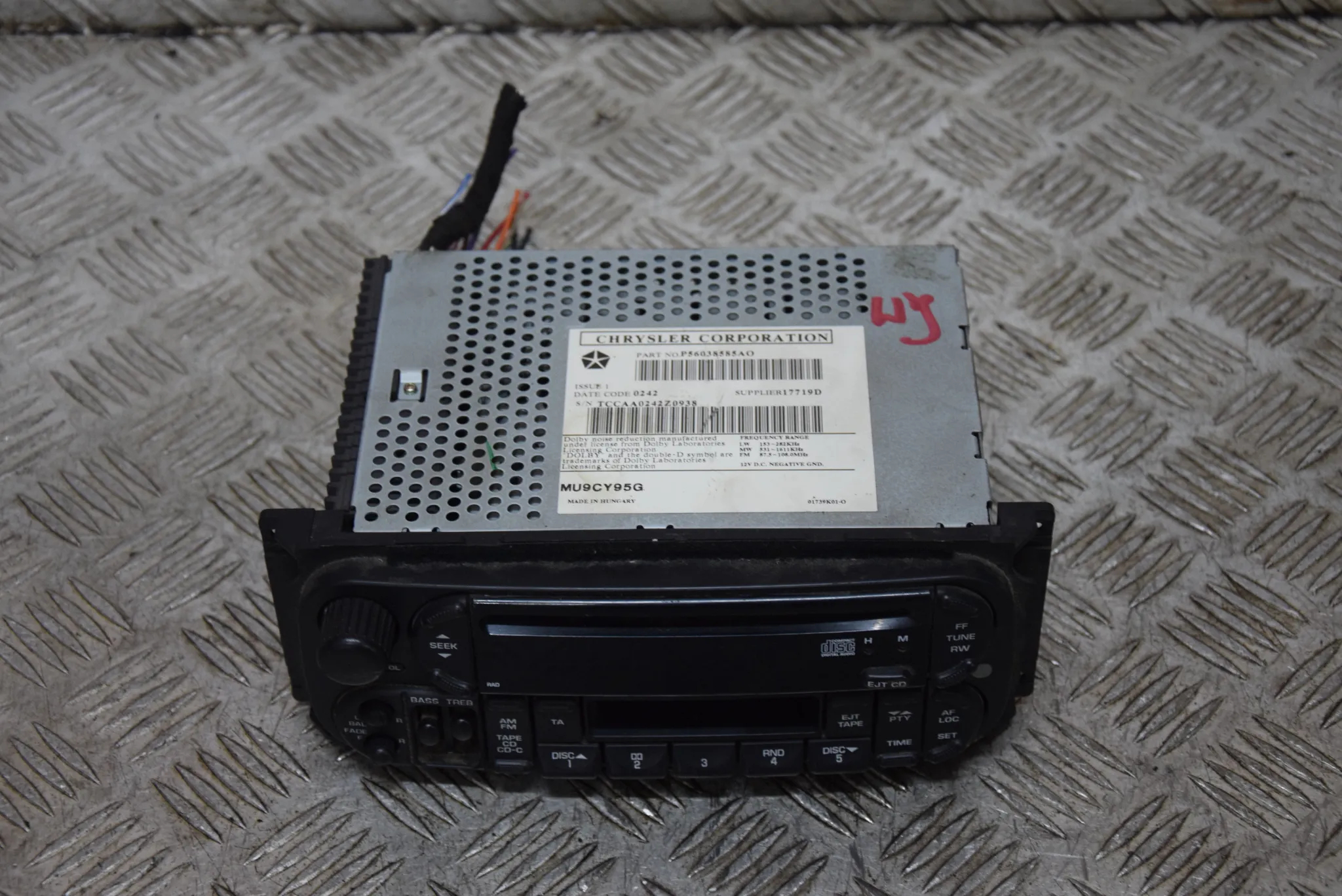 JEEP GRAND CHEROKEE WJ RADIO KOD - 2