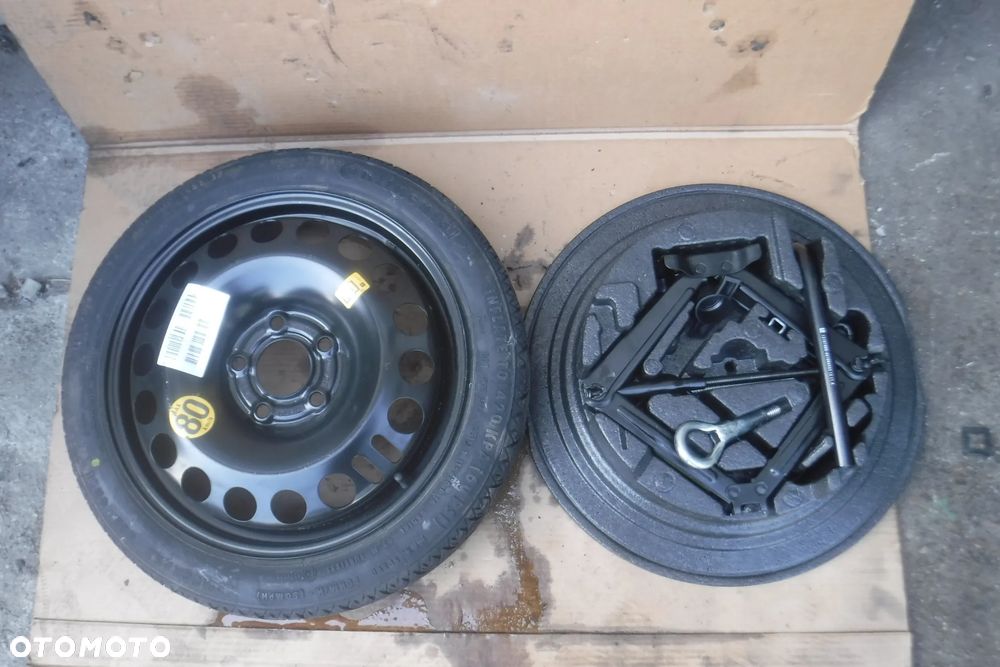 Opel Meriva B  5X110 16  R16 kolo  zapasowe  dojazdowe styropian lewarek klucz komplet zestaw naprawczy ucho  hak - 1