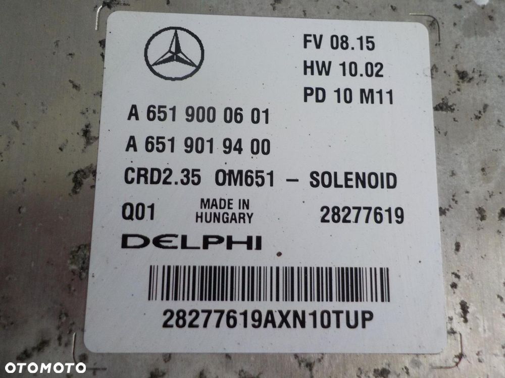 SPRINTER 906 OM651 316CDI KOMPUTER STEROWNIK A6519000601 - 4