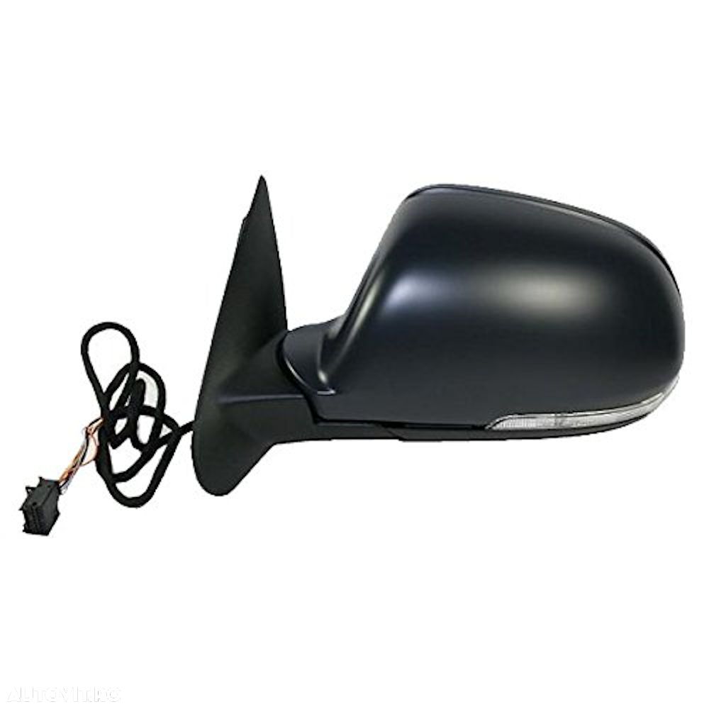 Oglinda exterioara Skoda Octavia 2 (1Z3/1Z5) 10.2008-12.2013 stanga/dreapta Albastra Asferica Electrica Cu Incalzire, cu 15 pini, cu semnalizare, carcasa grunduita, cu pliere, cu lampa perimetru, cu memori - 1