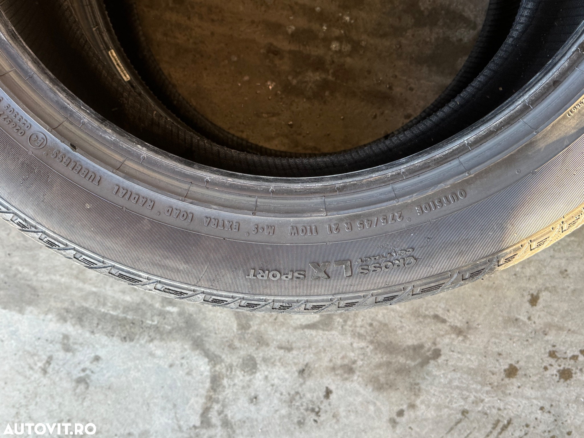 Vând 4 anvelope 275/45/21 Continental allseason sh - 6