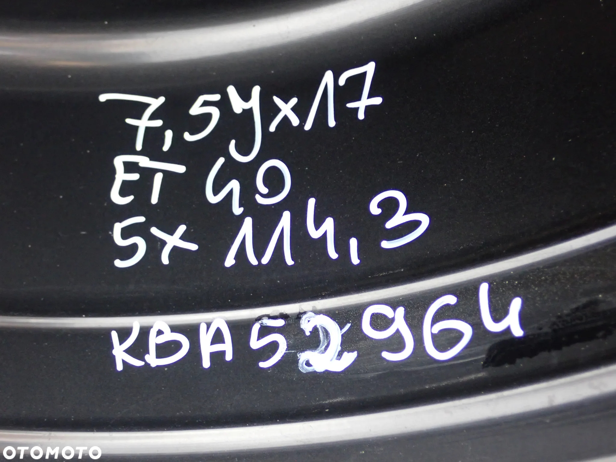KOŁA FELGI ALUMINIOWE TOYOTA 7,5JX17  ET 40  5X114,3  KBA 52964  Z OPONAMI ZIMA 225/45/17  2500 ZŁ - 8