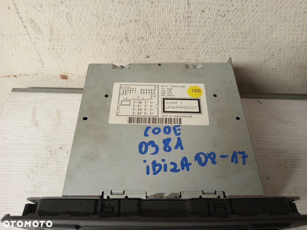 RADIO CD ORYGINALNE SEAT IBIZA IV 6J 6J0035153B - 3
