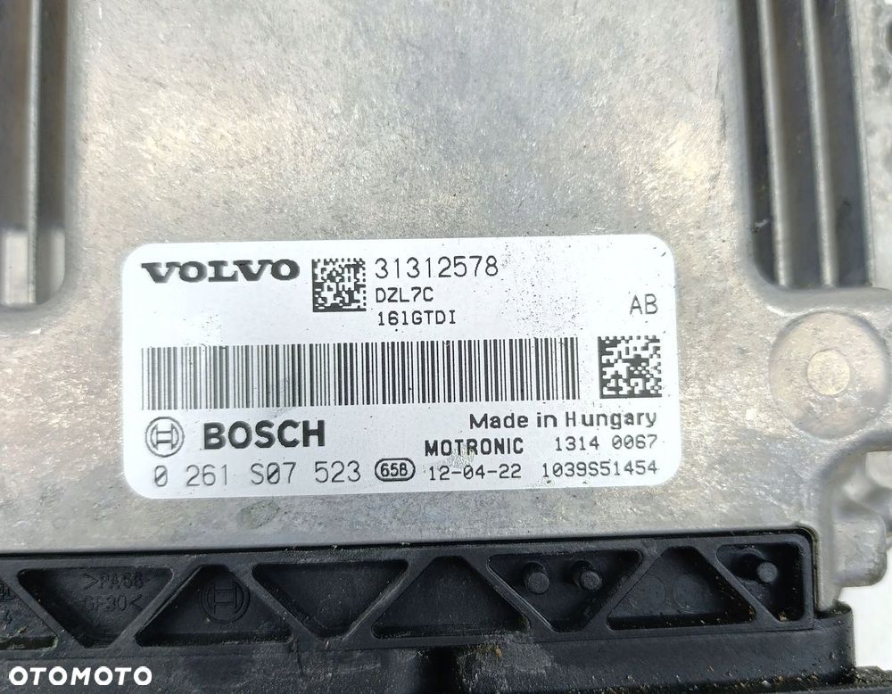 KOMPUTER SILNIKA STEROWNIK VOLVO V60 1.6 31312578 0261S07523 - 3