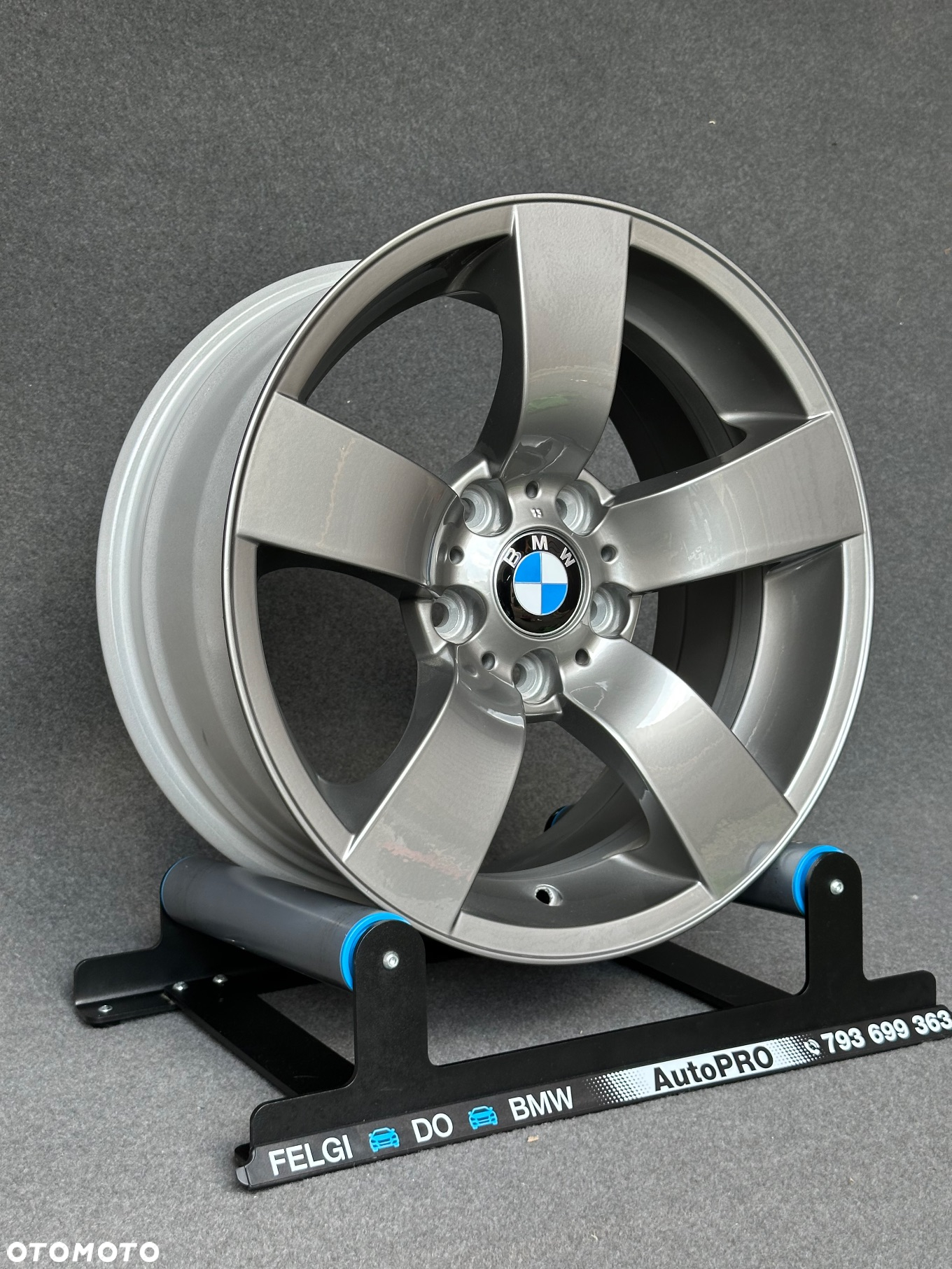 Oryginalne felgi BMW 17 5x120 alufelgi E90 Styling 122 F30 3 E46 Z3 Z4 F20 E87 E81 F10 F12 E60 X1 X3 X4 X5 E39 xDrive 8j ET20 Opel Insignia grafitowe Ferric Grey - 2