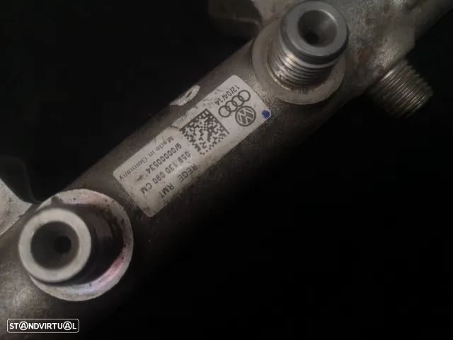 Regua de Injectores originais com sensor para Audi volkswagen 3.0tdi v6  2008+ - 5