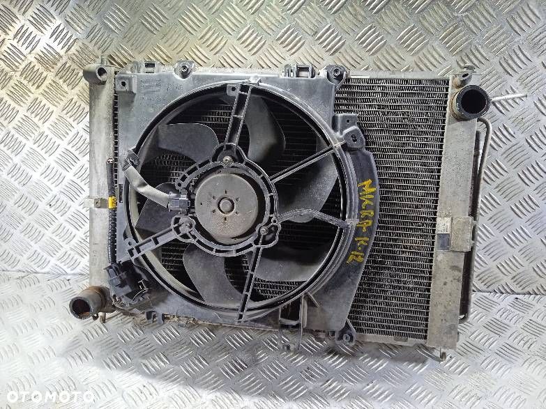 WENTYLATOR CHŁODNICY + CHŁODNICA WODY NISSAN MICRA K12 - 1