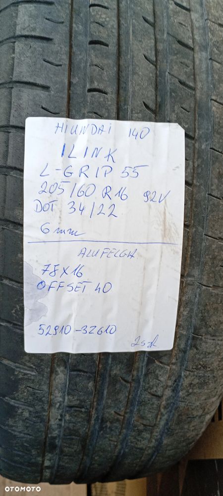 Alufelgi felgi aluminiowe alusy 5x114.3 R16 7J ET40 Hyundai i40 52910-3Z610 - 13