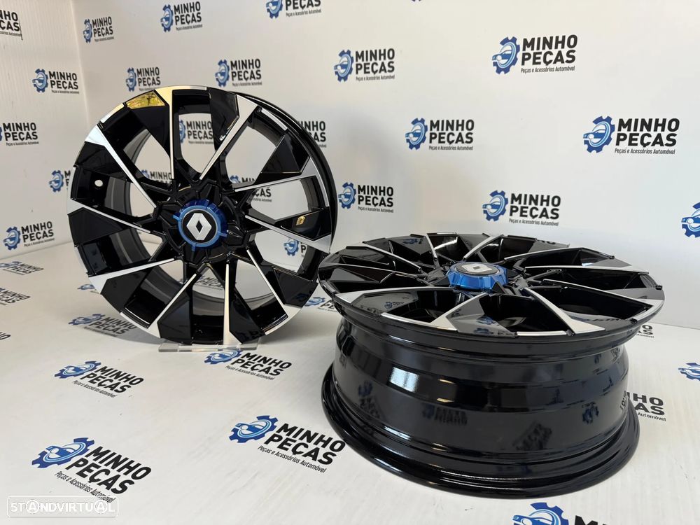 Jantes Look Renault Clio em 16 (4x100) Preto Polido - 5