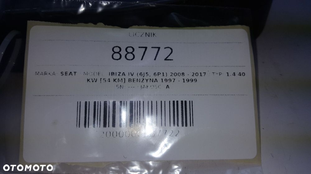 LICZNIK SEAT IBIZA IV 1.6 TDI 2012 6J0920805L EU - 3