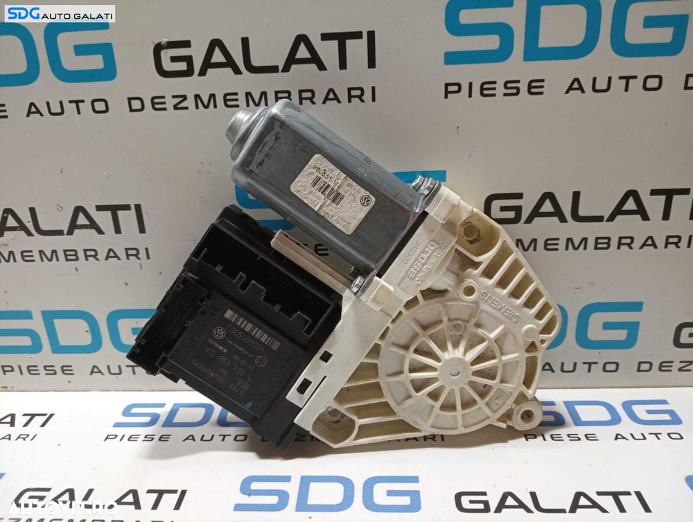 Motoras Macara Electrica pentru Geam Sticla Usa Portiera Stanga Fata Volkswagen Golf 5 2004 - 2008 Cod 1K0959793L 992729-105 [M4588] - 1
