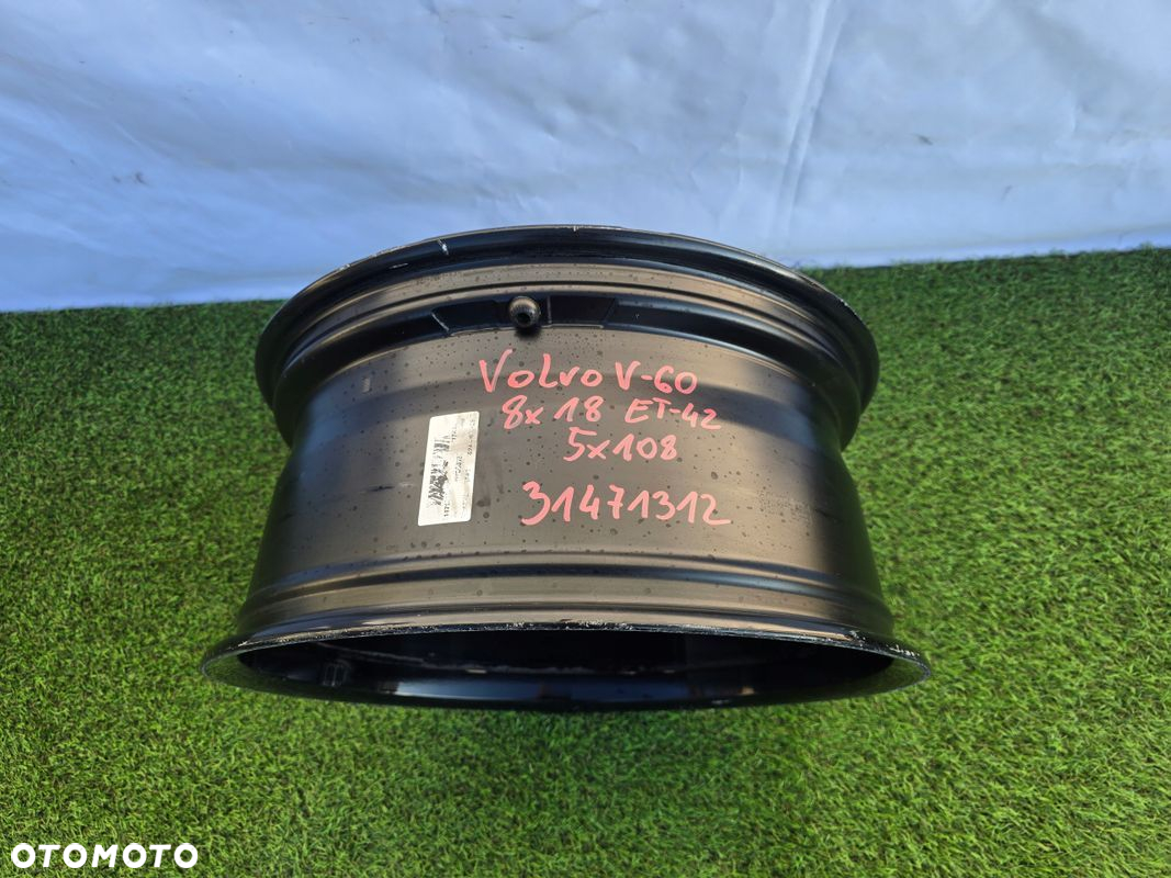 FELGA VOLVO S60 V60 S90 V90 8x18 ET42 5x108 31471312 - 8