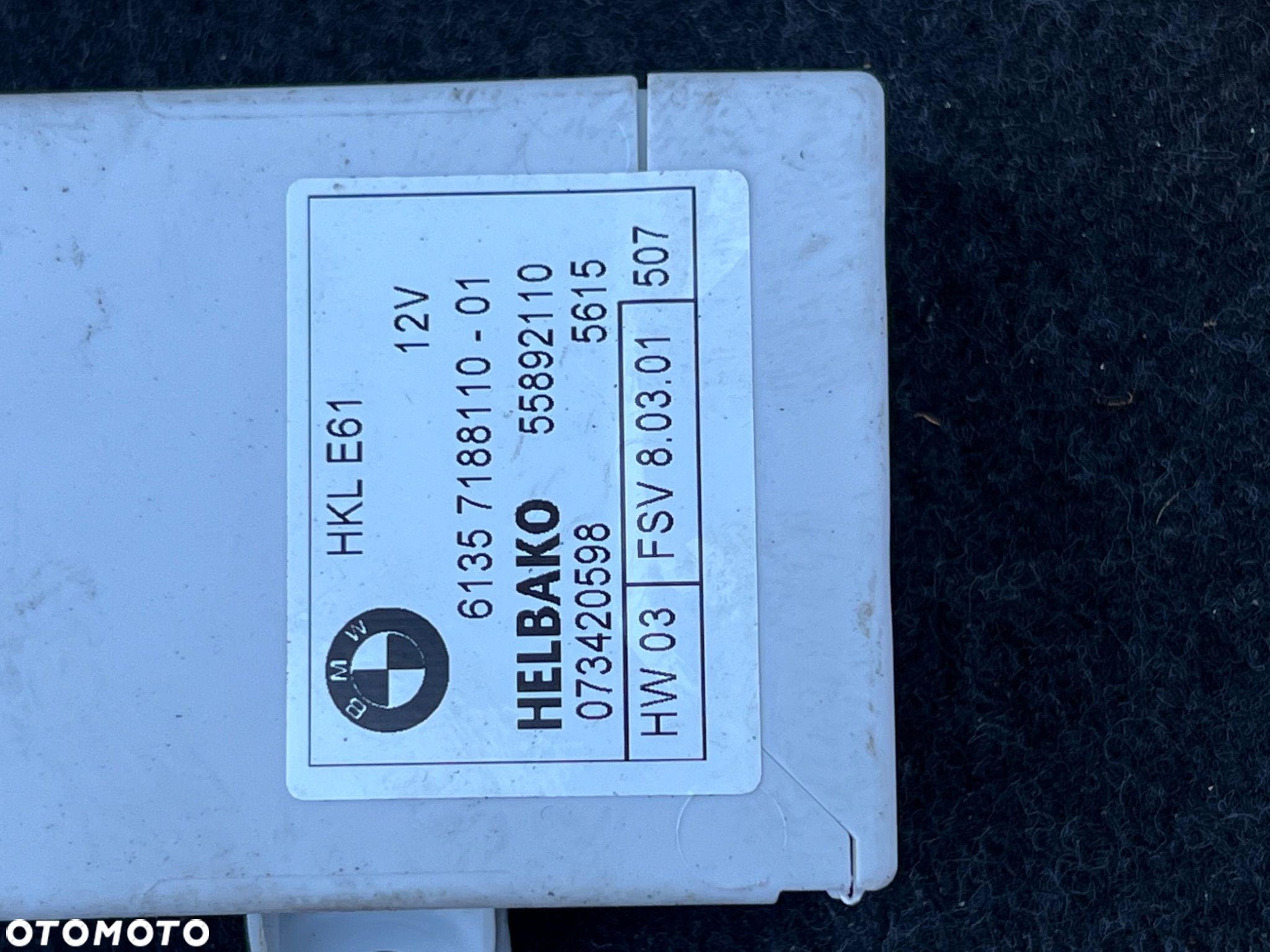 MODUŁ STEROWNIK HELBAKO BAGAŻNIKA  BMW E65 7188110 e61 - 1