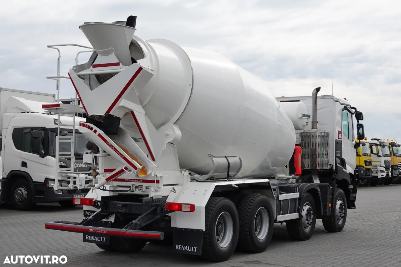 Renault C 380 / 8X4 / BETONER / BETON CONVERTER / LIEBHERR 9 M3 / EURO 6 / 2016 - 4