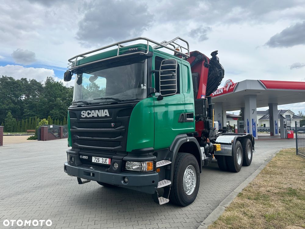 Scania G450 6x6 do energetyki 2015r słupów ciągnik specjalny Hds żuraw - 15