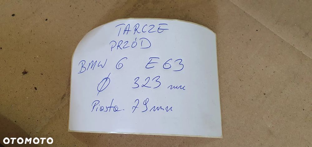Tarcze hamulcowe klocki przód przednie BMW 6 E63 3.0 - 10