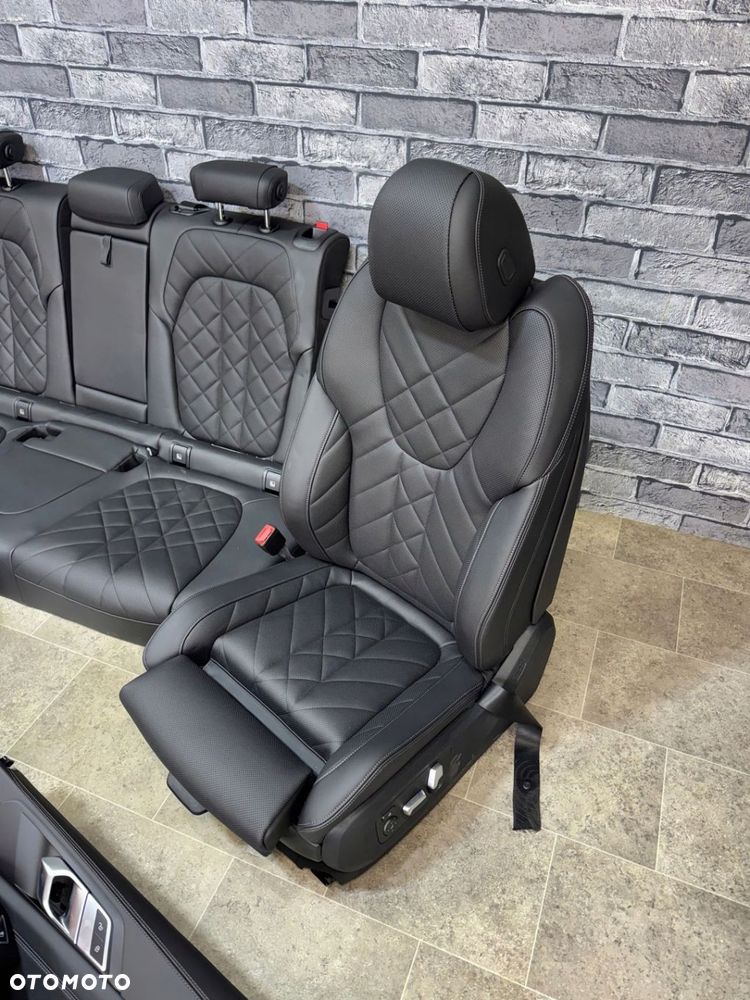 BMW X5 G05 WNĘTRZE FOTELE KANAPA BOCZKI M-PAKIET SKÓRA PODGRZEWANE SCHWARZ - 9