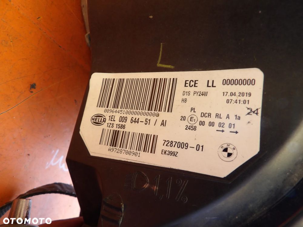 BMW - E71,X6 - XENON - URWANE UCHO - LEWA LAMPA PRZEDNIA - EUROPA - 7287009 - 12