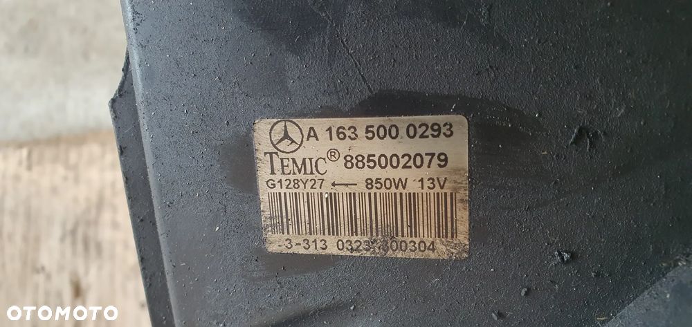 Wentylator chłodnicy wiatrak Mercedes ML W163 4.0 CDI A1635000293 - 8