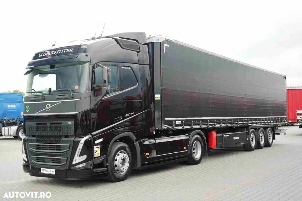 Volvo FH 460 / KIT / I-PARK COOL / ANVELOPE 100% / I-SAVE / + CORTINĂ KRONE / STANDARD / 2X AXE RIDICATIVE / ACOPERIȘ RIDICATIV / TRANSPORT PALEȚI - 4