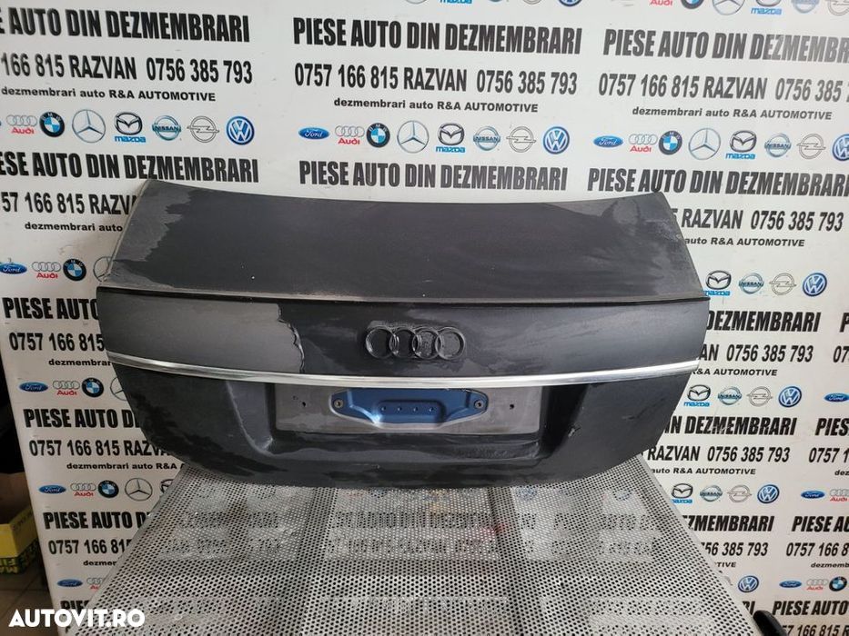Capota Spate Portbagaj Haion Hayon Audi A6 4F C6 An 2006-2011 Culoare Gri/Este Infoliat Negru - 1
