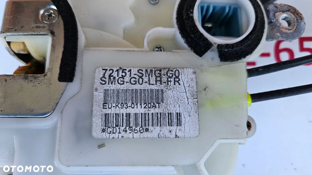 HONDA CIVIC VIII 8 5 drzwi Kompletny zamek drzwi przód lewy Zamek drzwi przednich lewych 72151-SMG-G0 - 3