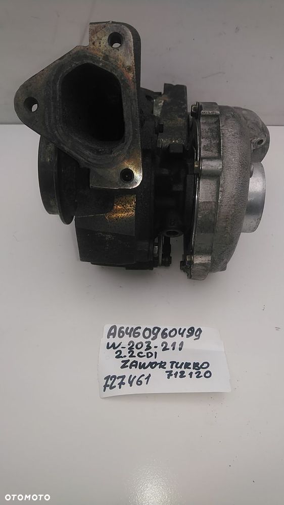 TURBINA 2.2 CDI 102KM 122KM 136KM 150KM CLC CLK C200 C220 A6460900180 742693 712120 - 13
