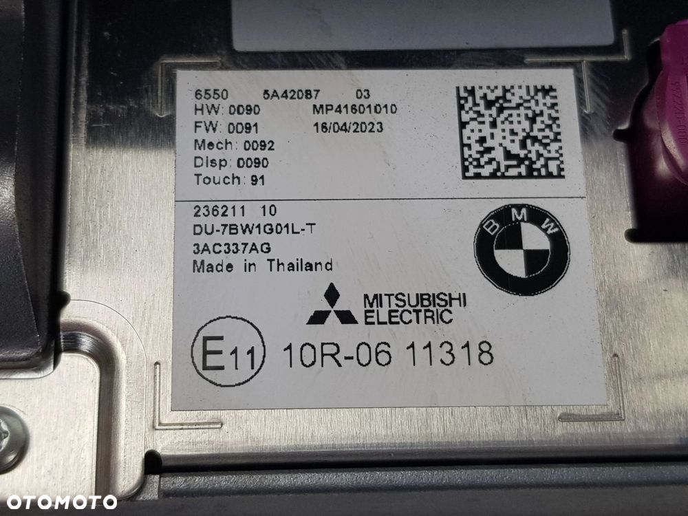 NOWY ORYGINALNY Ekran Wyświetlacz BMW iX3 G08 X3 G01 X4 G02 5A420B7 - 7