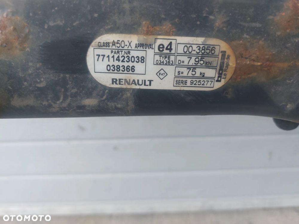 RENAULT SCENIC III HAK HOLOWNICZY TABLICZKA - 4
