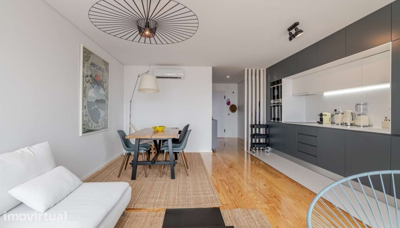 Apartamento T2 com vista rio para arrendar centro de Leça da Palmeira - Grande imagem: 4/22