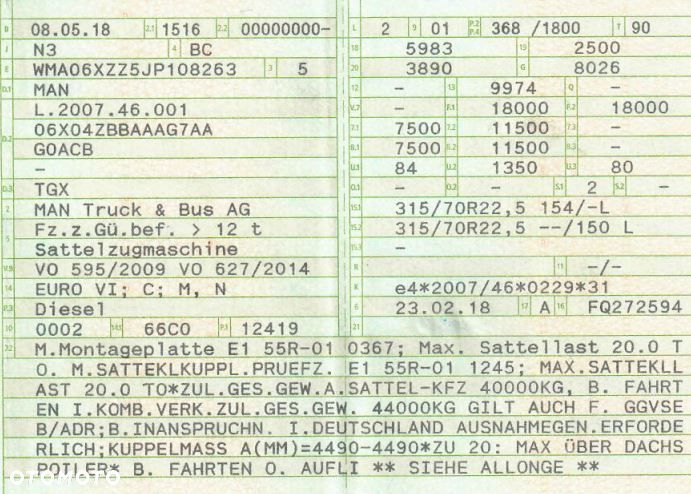 MAN TGX 18.500 *263* - 6