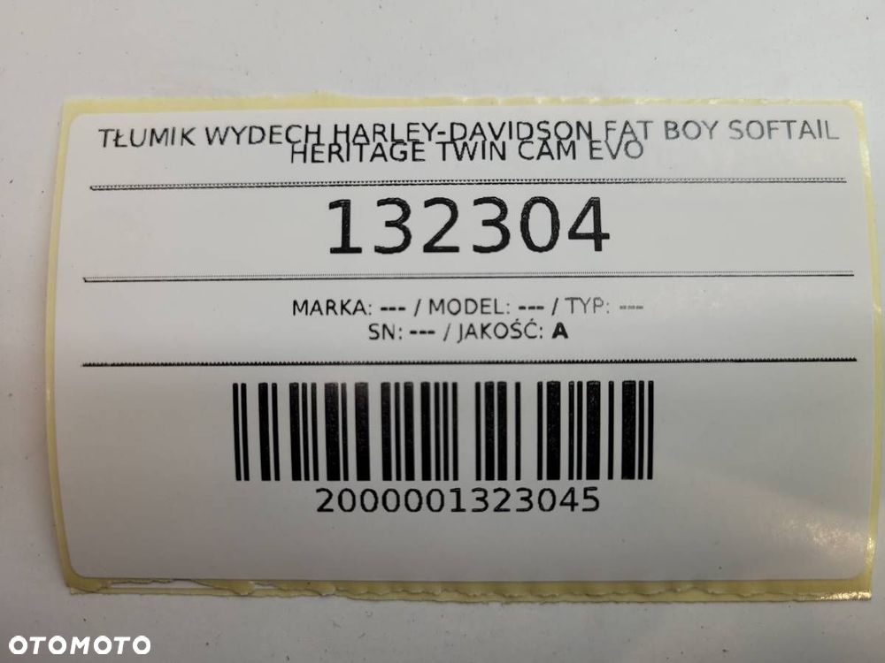 TŁUMIK WYDECH HARLEY-DAVIDSON FAT BOY SOFTAIL HERITAGE TWIN CAM EVO - 10
