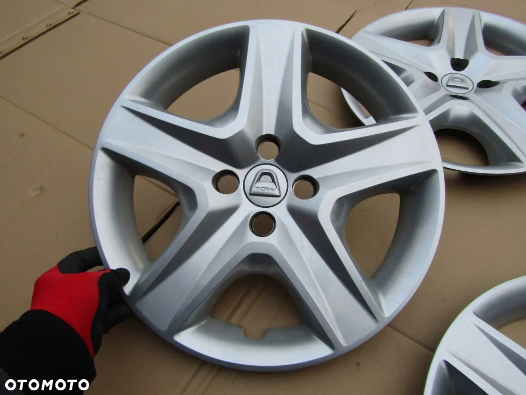 4x Kołpaki Strukturalne 16 Dacia Logan Lodgy Sandero Stepway 4x100 - 12