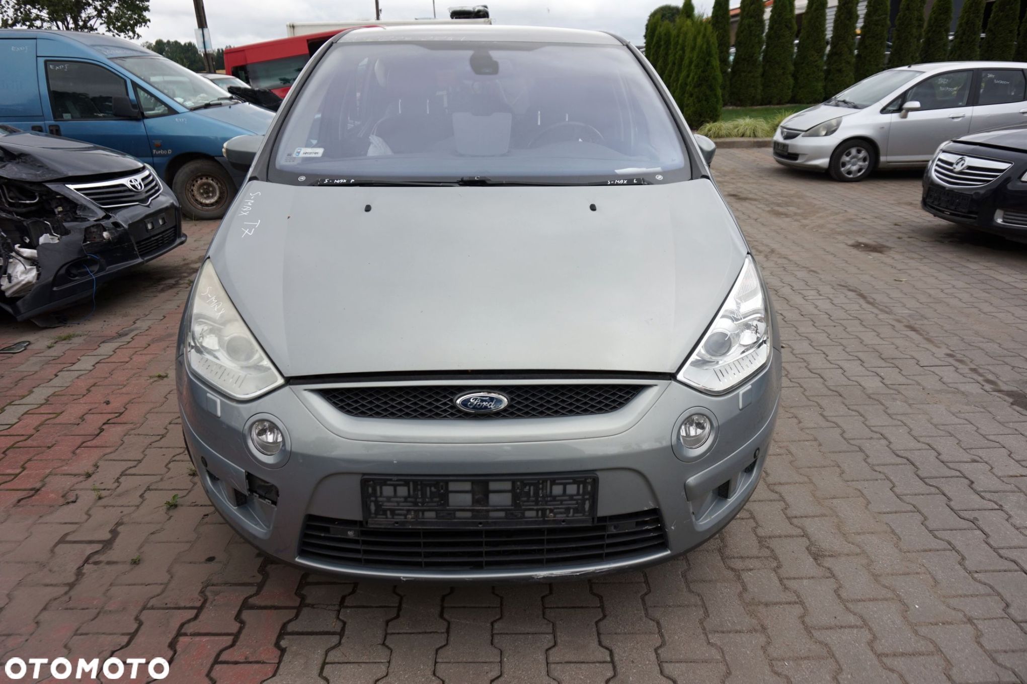 MASKA ZDERZAK BŁOTNIKI LAMPY S-MAX I MK1 T7 XENON EU FORD 2006-2010 SZARY THUNDER PRZÓD KOMPLETNY - 1