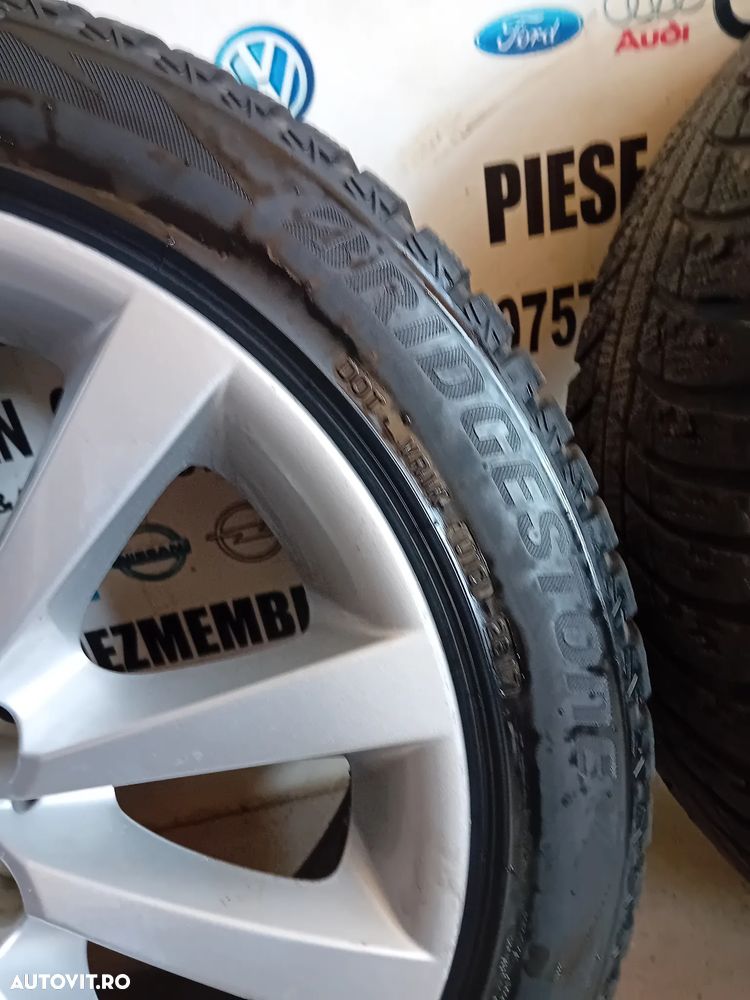 Jante Aliaj Bmw X3 F25 X4 F26 R18 245/45R18 Originale 5x120 Anvelope Bridgestone M+S 8Jx18EH2 - IS30 - 7