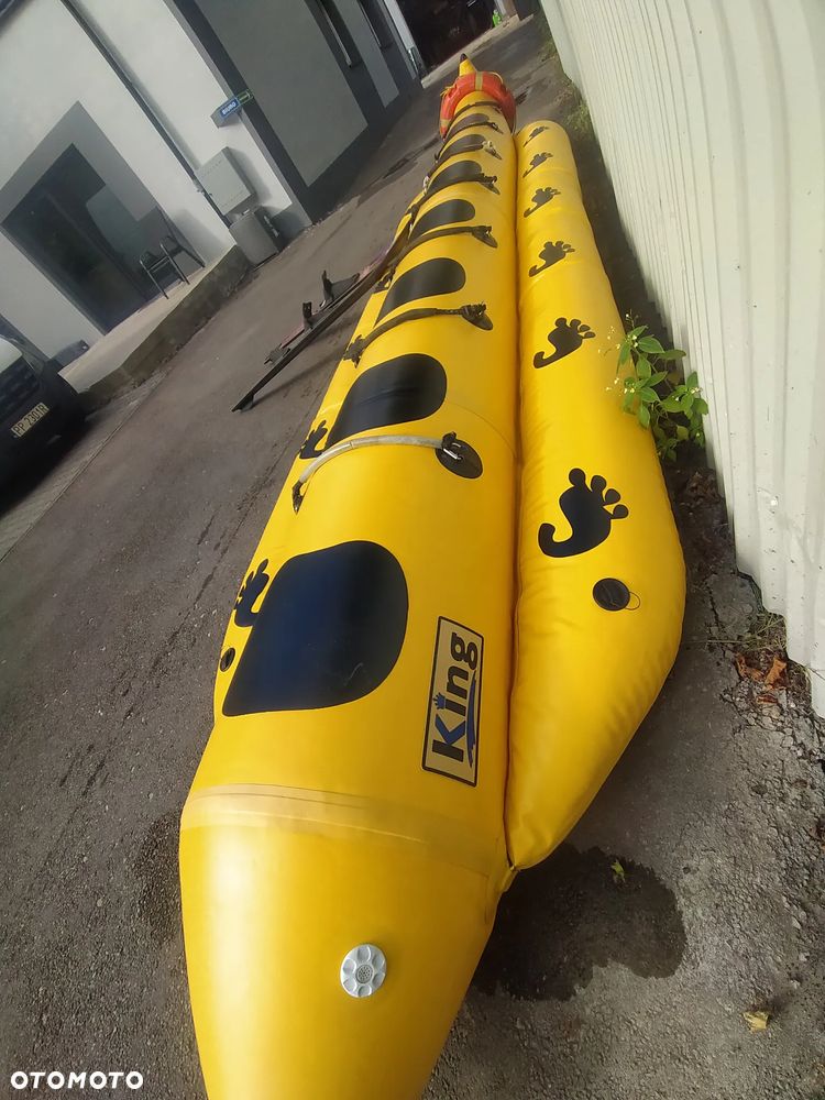 BANAN DO HOLOWANIA ŁÓDKA 7 OSOBOWY 7P NARTY WODNE WATER SKI KOŁO RATUNKOWE KOMPLET SPORTÓW WODNYCH - 4