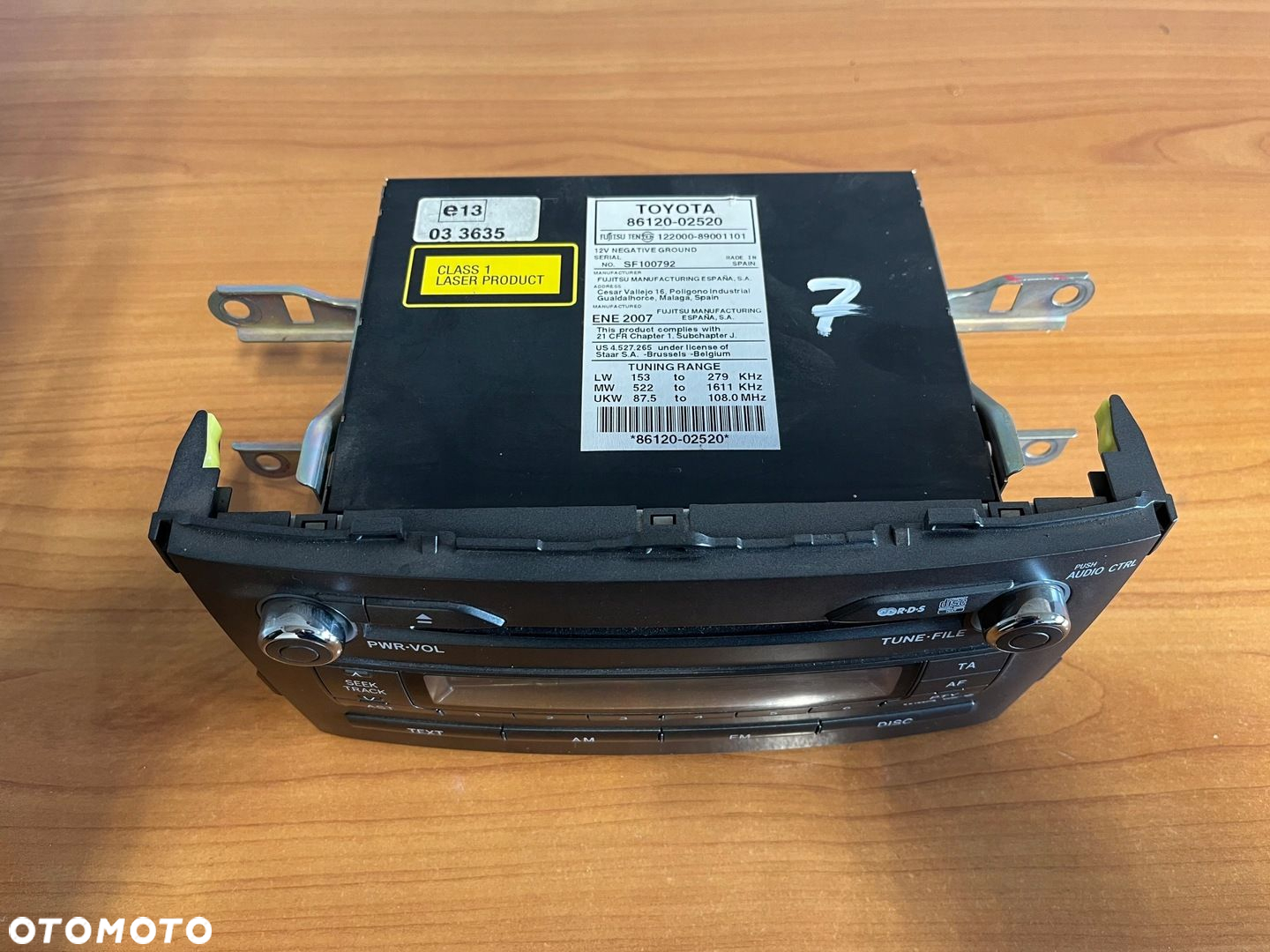 Radio MP3 Toyota Auris 2007- NIE WYMAGA KODU - 3