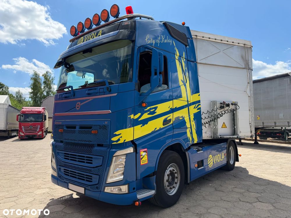 Volvo FH 500 AUTOMAT / HALOGENY ORUROWANIE / FULL SPOJLERY / LED / EURO 6 / TACHOGRAF NOWEJ GENERACJI / PRZÓD NOWE OPONY DUNLOP / 2015 ROK !! - 2