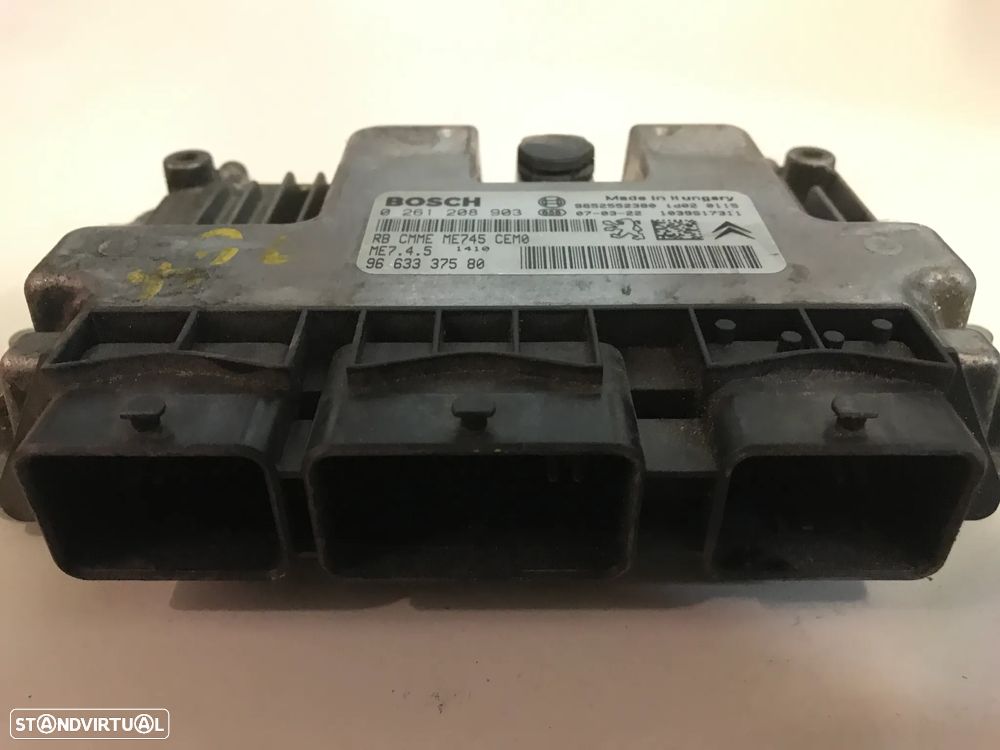 CENTRALINA DO MOTOR CITROEN C3 / C4 PEUGEOT 307 1.6 16V 0261208903 9663337580 9652552380