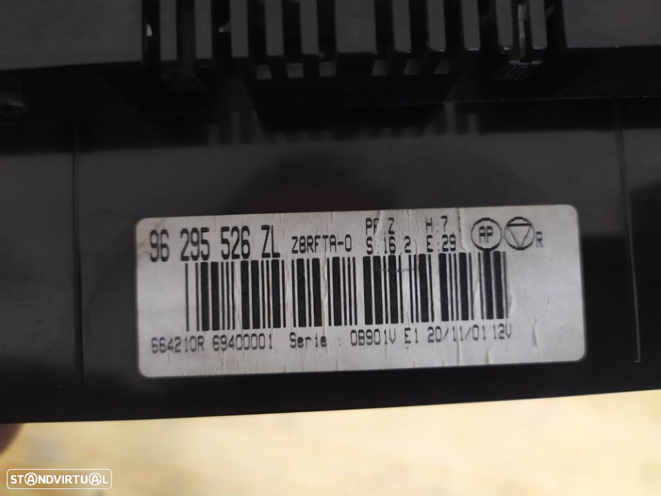 COMANDO SOFAGEM AC PEUGEOT 607 96295526ZL - 3
