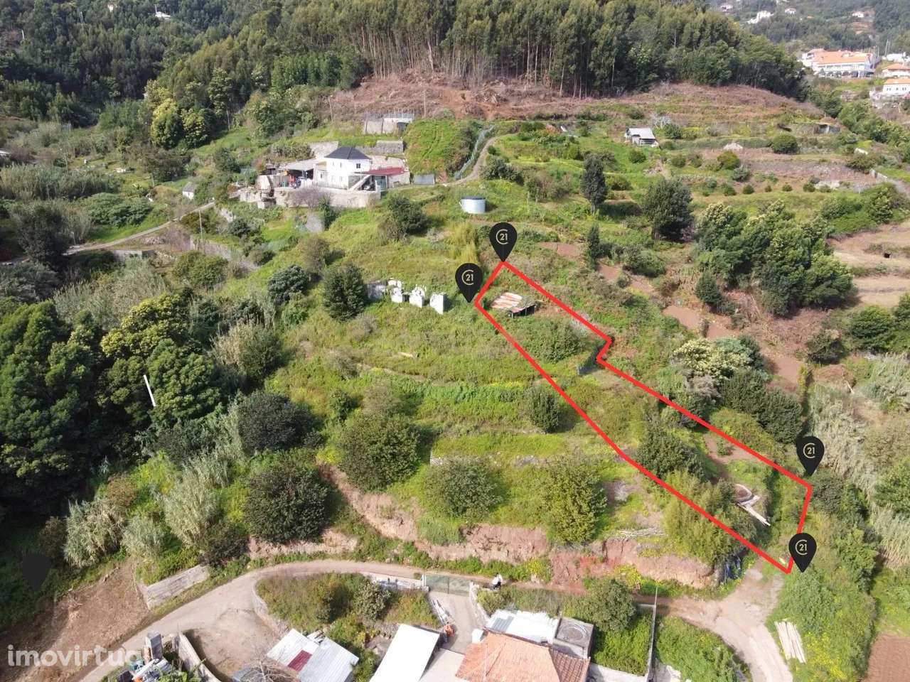 Terreno de 590m2 - Santa Cruz (Vista Mar) - Grande imagem: 3/10