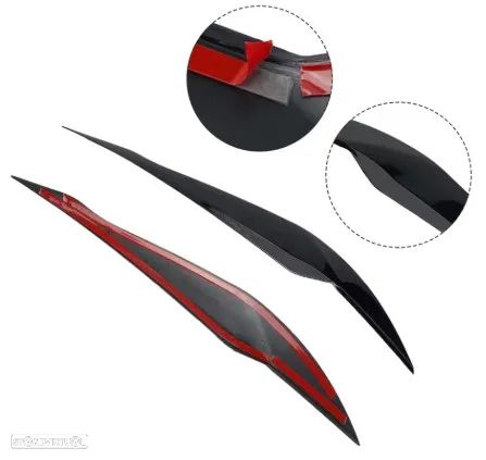 Pestana sobrancelha preta BMW série 3 F30 F31 2011-2019 - 4